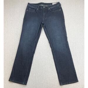 Buffalo David Bitton Men 32 x 32 Blue Cotton Blend Stretch Jackson Straight